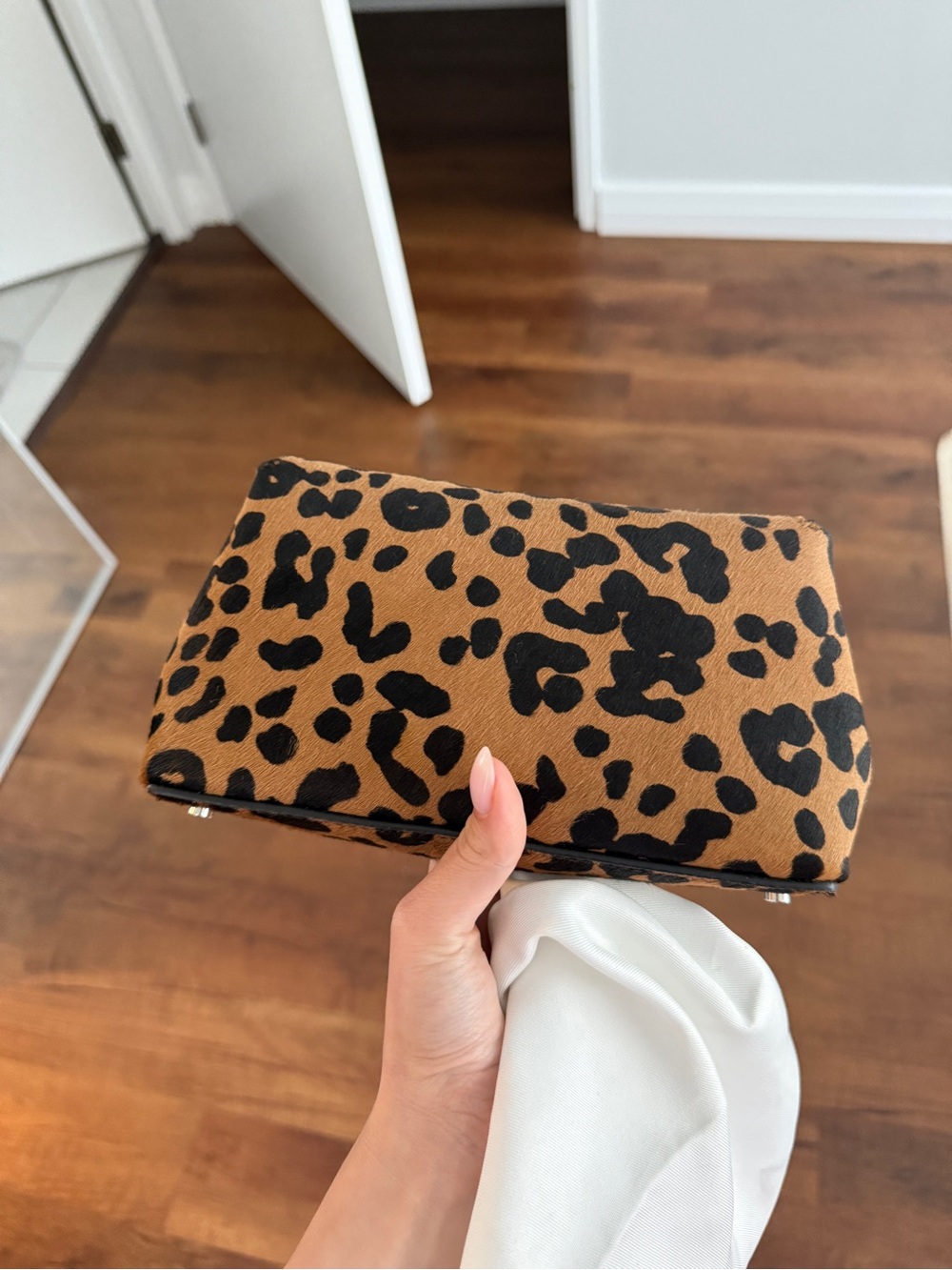 Toteme Leopard Print Ponyhair Clutch - Picture 4 of 5